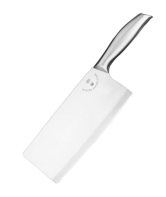 7" Japanese Style Vegetable Cleaver - SS Handle - X30Cr13 SS Blade