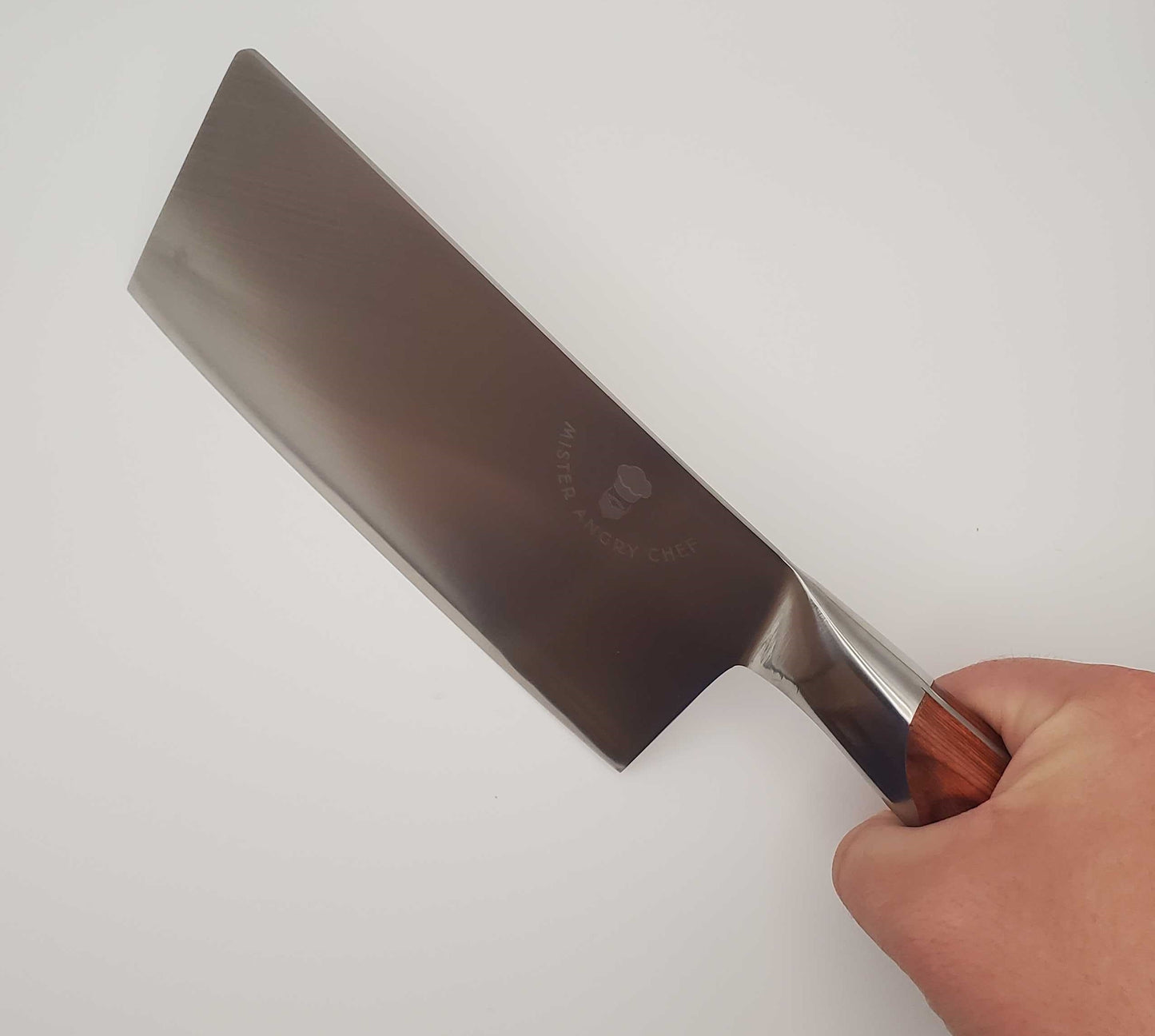 7 Inch Professional Style Cleaver Knife, Pakka Wood Handle - X30Cr13 SS Blade