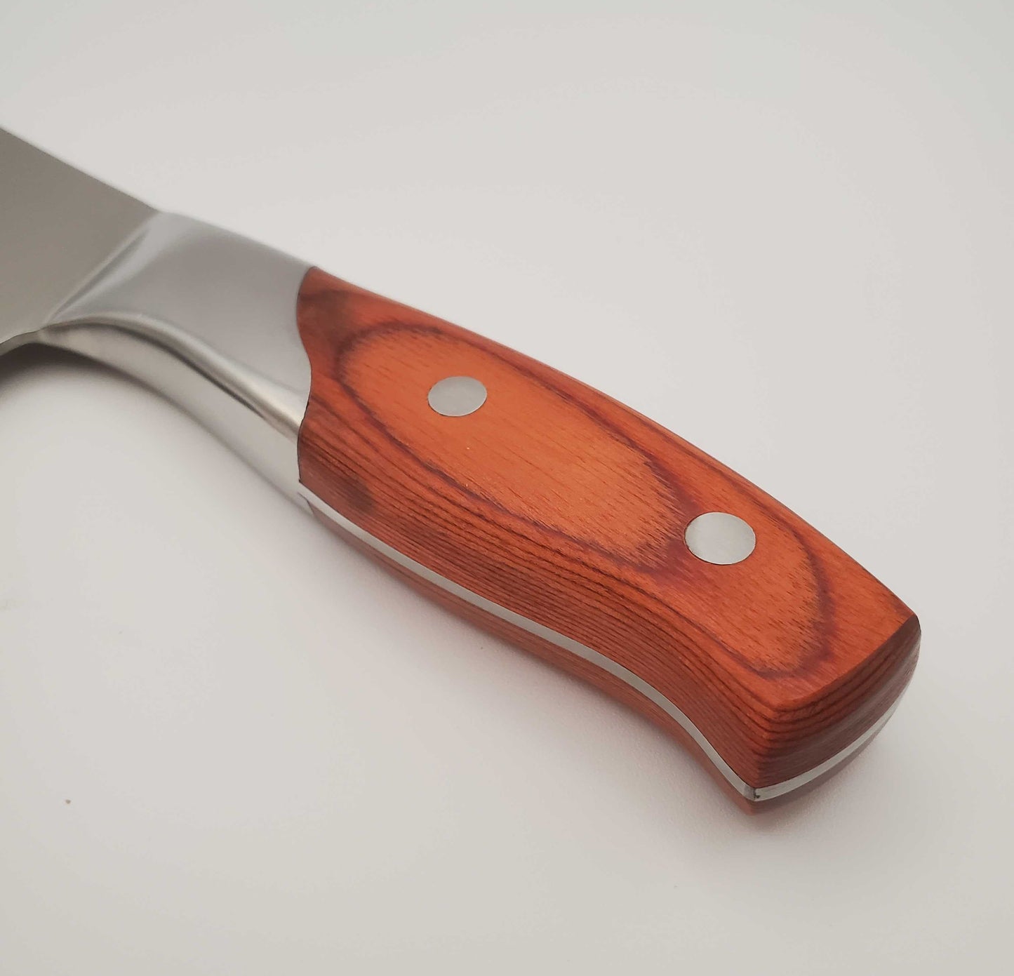 7 Inch Professional Style Cleaver Knife, Pakka Wood Handle - X30Cr13 SS Blade