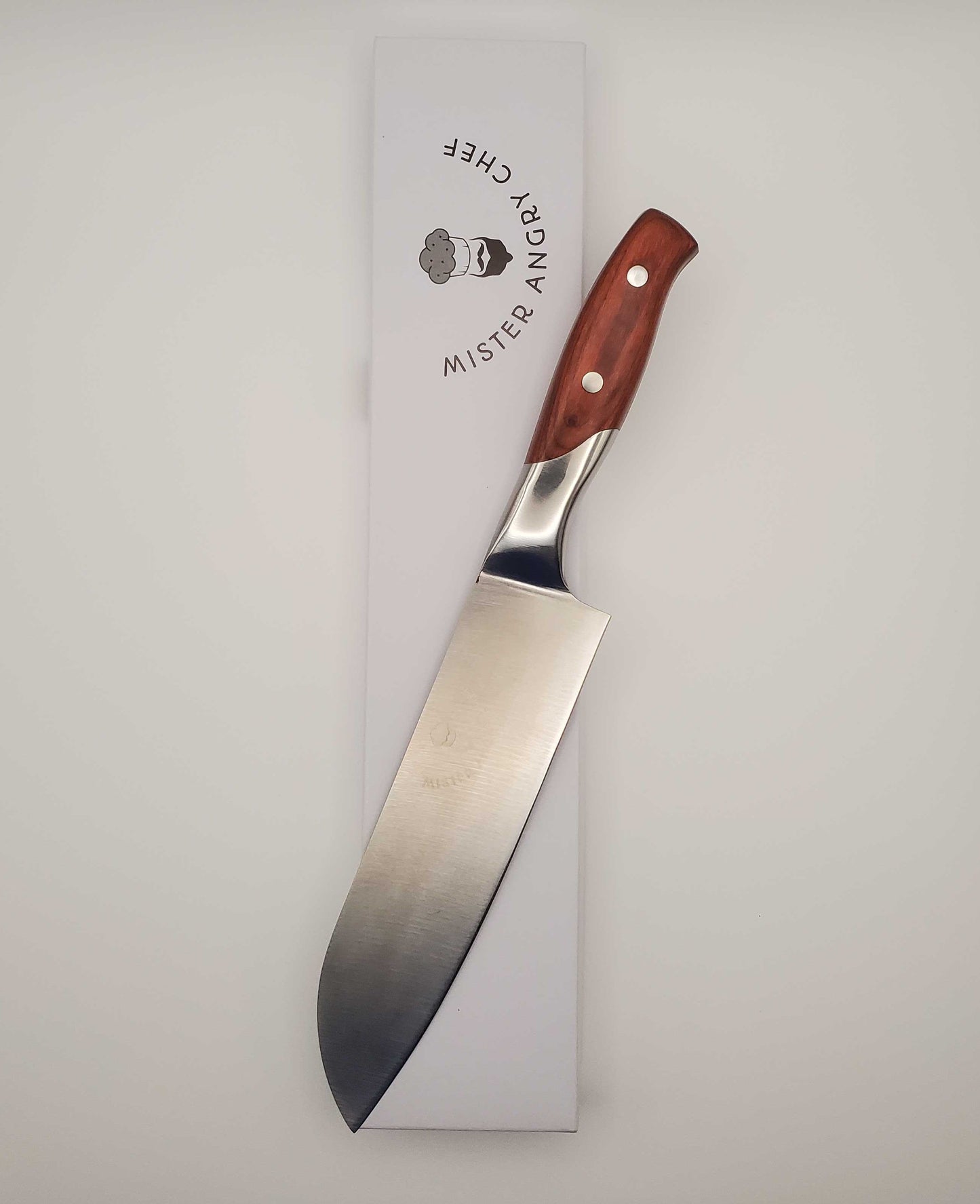 6.25 Inch Professional Style Santoku Knife - Pakka Wood Handle - 30Cr13 SS Blade