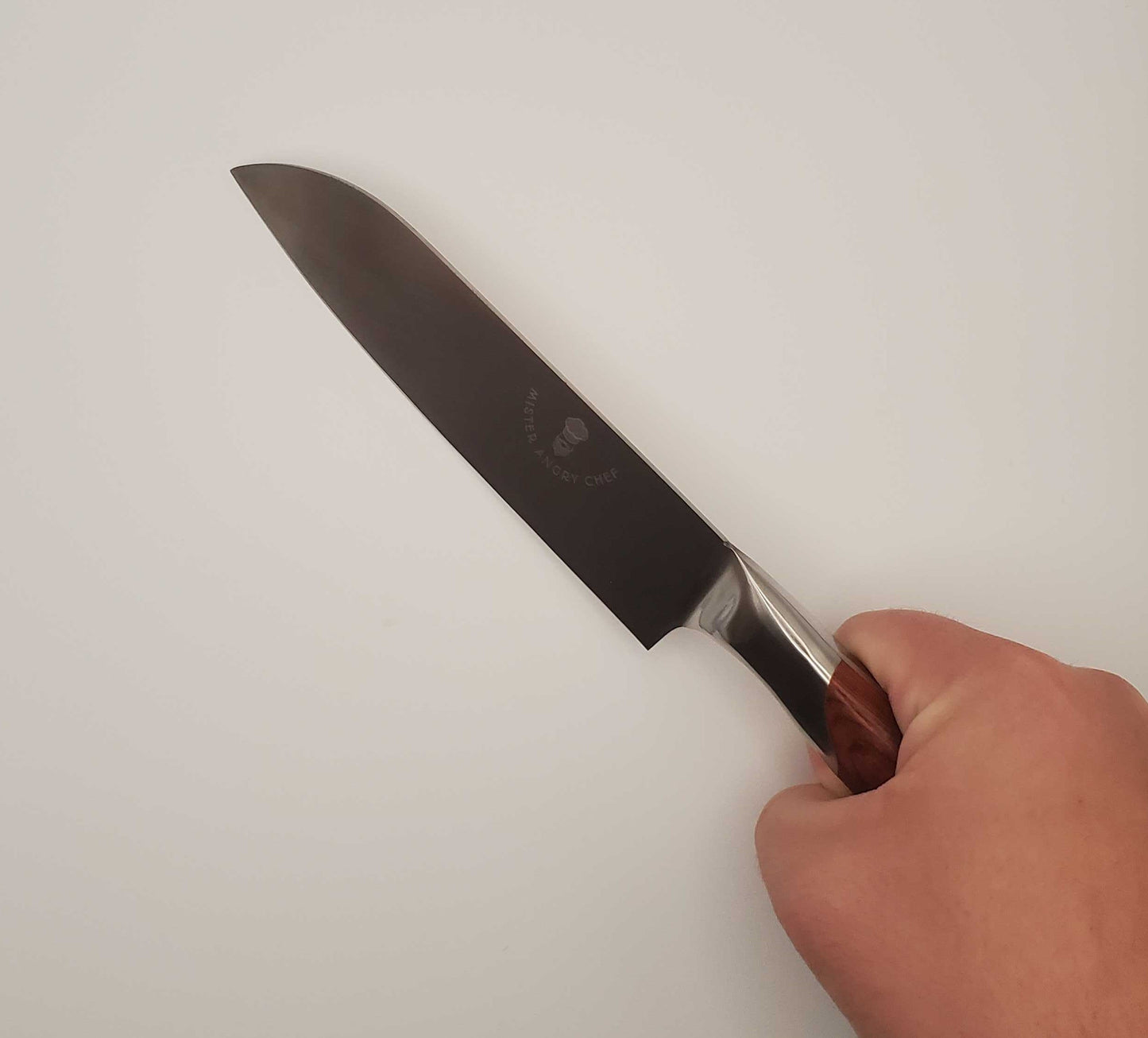 6.25 Inch Professional Style Santoku Knife - Pakka Wood Handle - 30Cr13 SS Blade