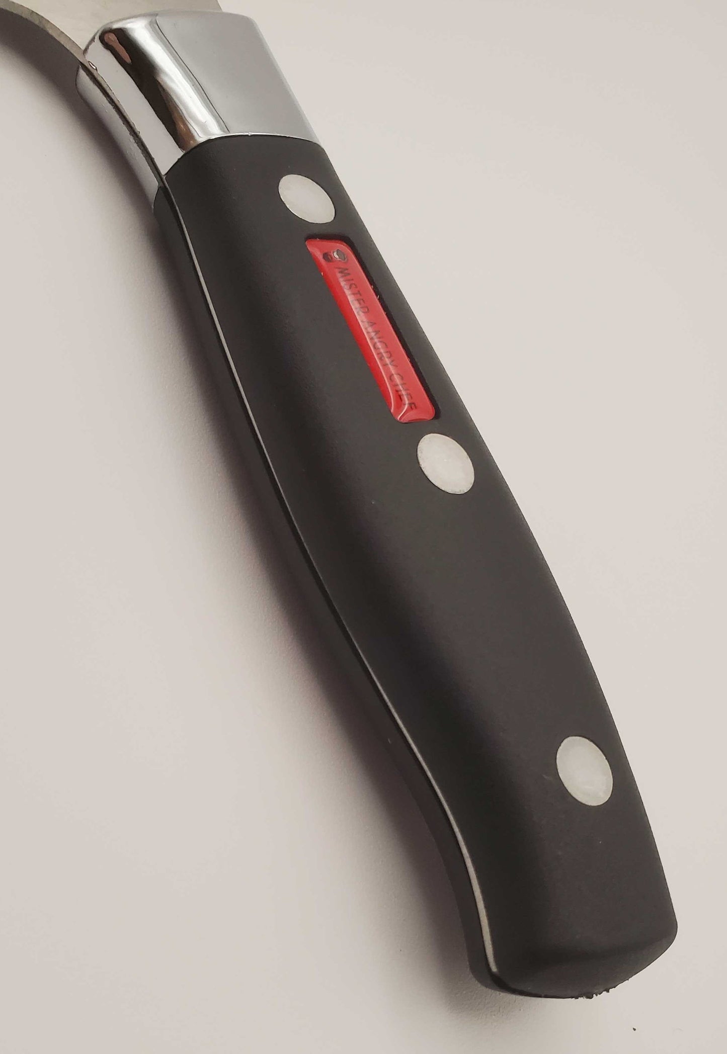 6.25" Santoku Knife, Black Handle - Irascible Line - X30Cr13 SS Blade