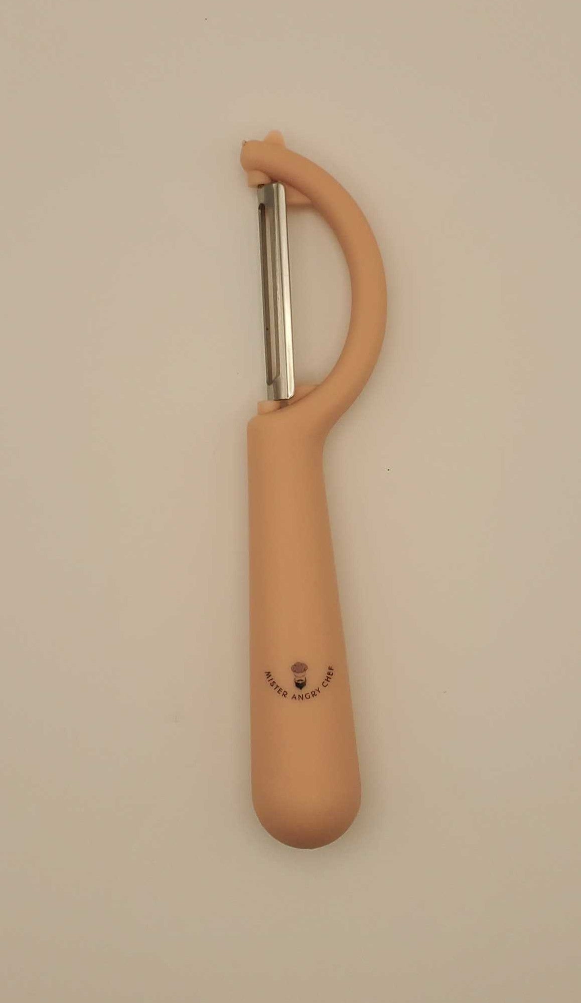 Vegetable and Fruit Peeler, Stainless Steel Blade, Non Slip Handle, Pink